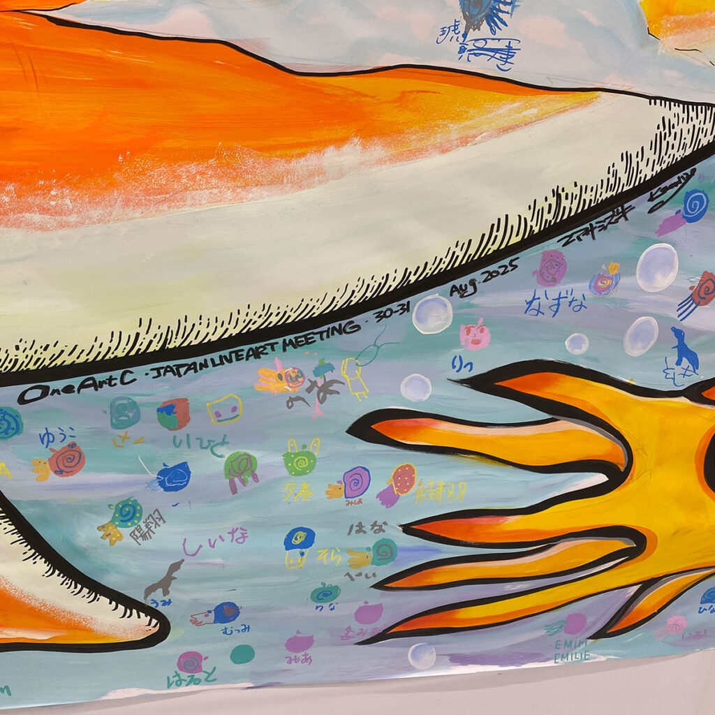 24時間テレビ チャリティーイベント みんなで創ろう！ライブペイント livepaint ユアサミズキ k:soul:y a.k.a YAN ナカヤマコウヨウクジラ アンモナイト