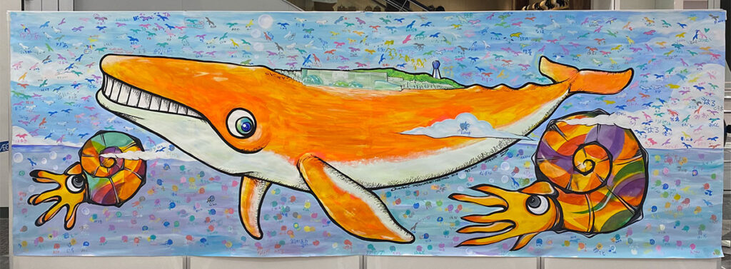 24時間テレビ チャリティーイベント みんなで創ろう！ライブペイント livepaint ユアサミズキ k:soul:y a.k.a YAN ナカヤマコウヨウクジラ アンモナイト