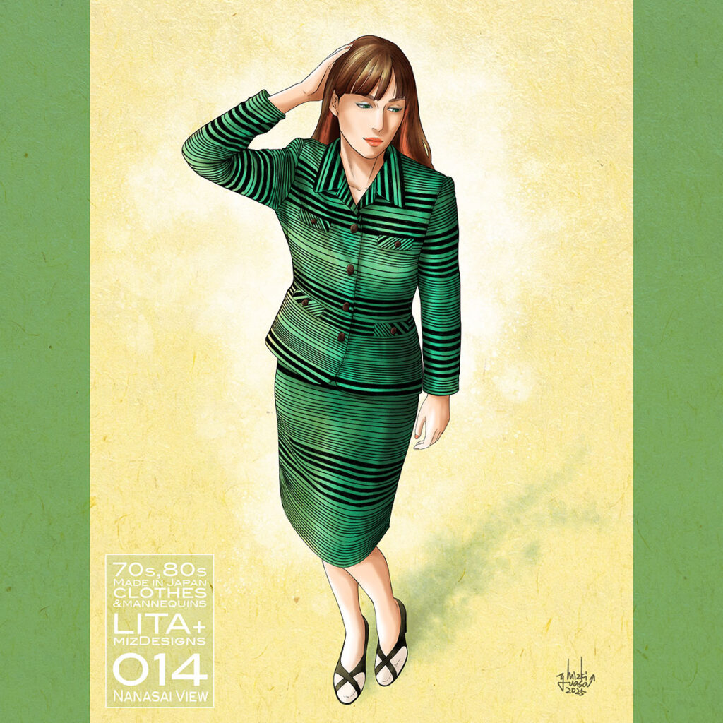 014 Nanasai View、LITA + mizDesigns collaboration ユアサミズキ 70s,80s メイドインジャパン昭和レトロファッションイラスト