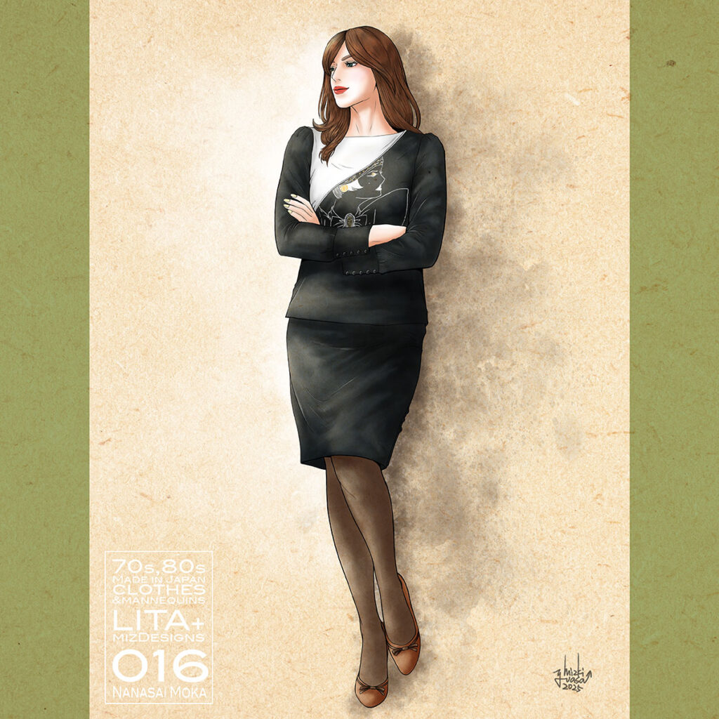 016 Nanasai Moka、LITA + mizDesigns collaboration ユアサミズキ 70s,80s メイドインジャパン昭和レトロファッションイラスト