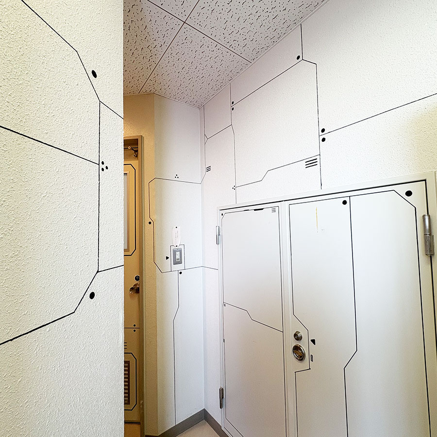 UFOの里/UFOふれあい館トイレ壁面ペイントbyユアサミズキ